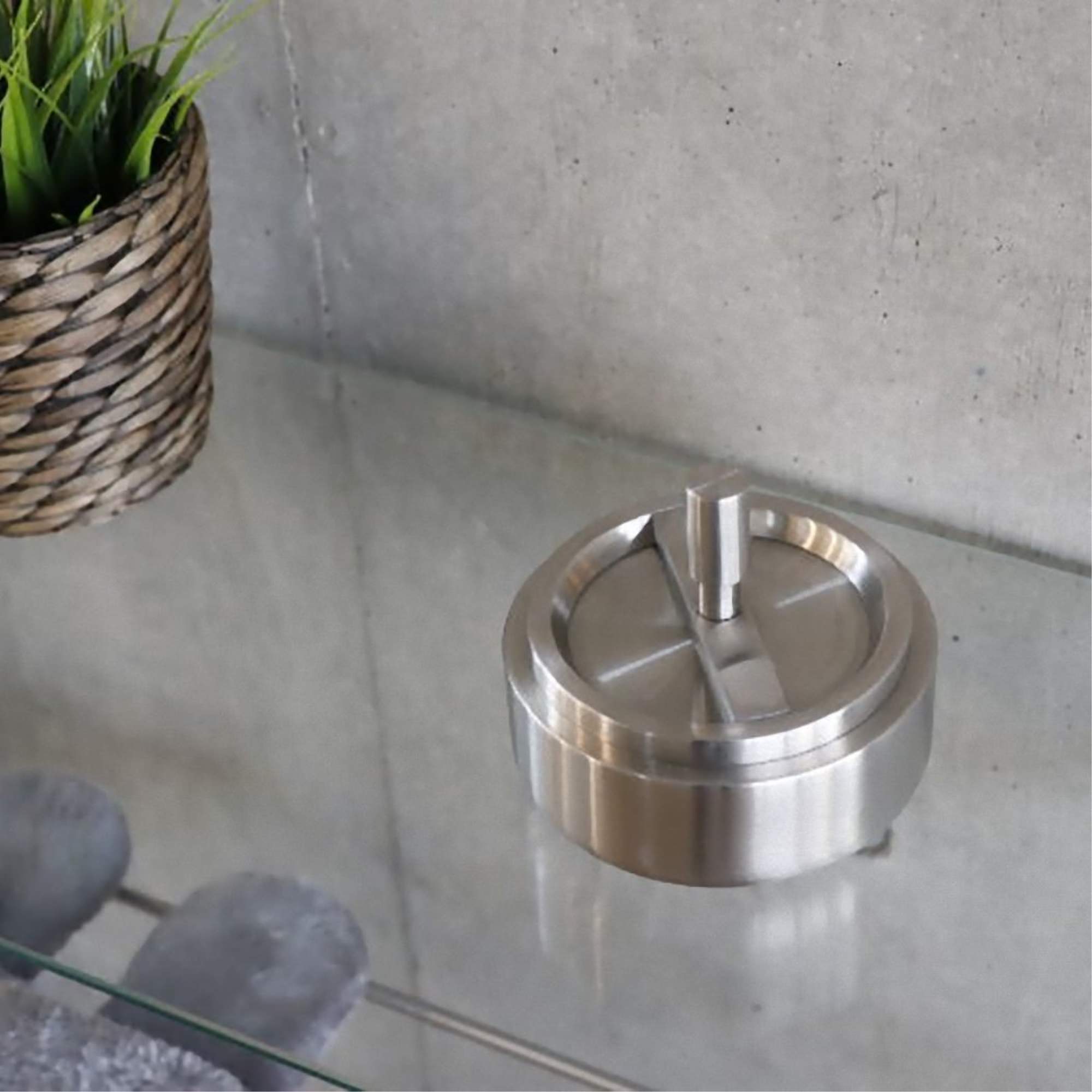 リボルビングアッシュトレイ｜50163 CONTAS HL 回転式灰皿 吸殻入れ 高