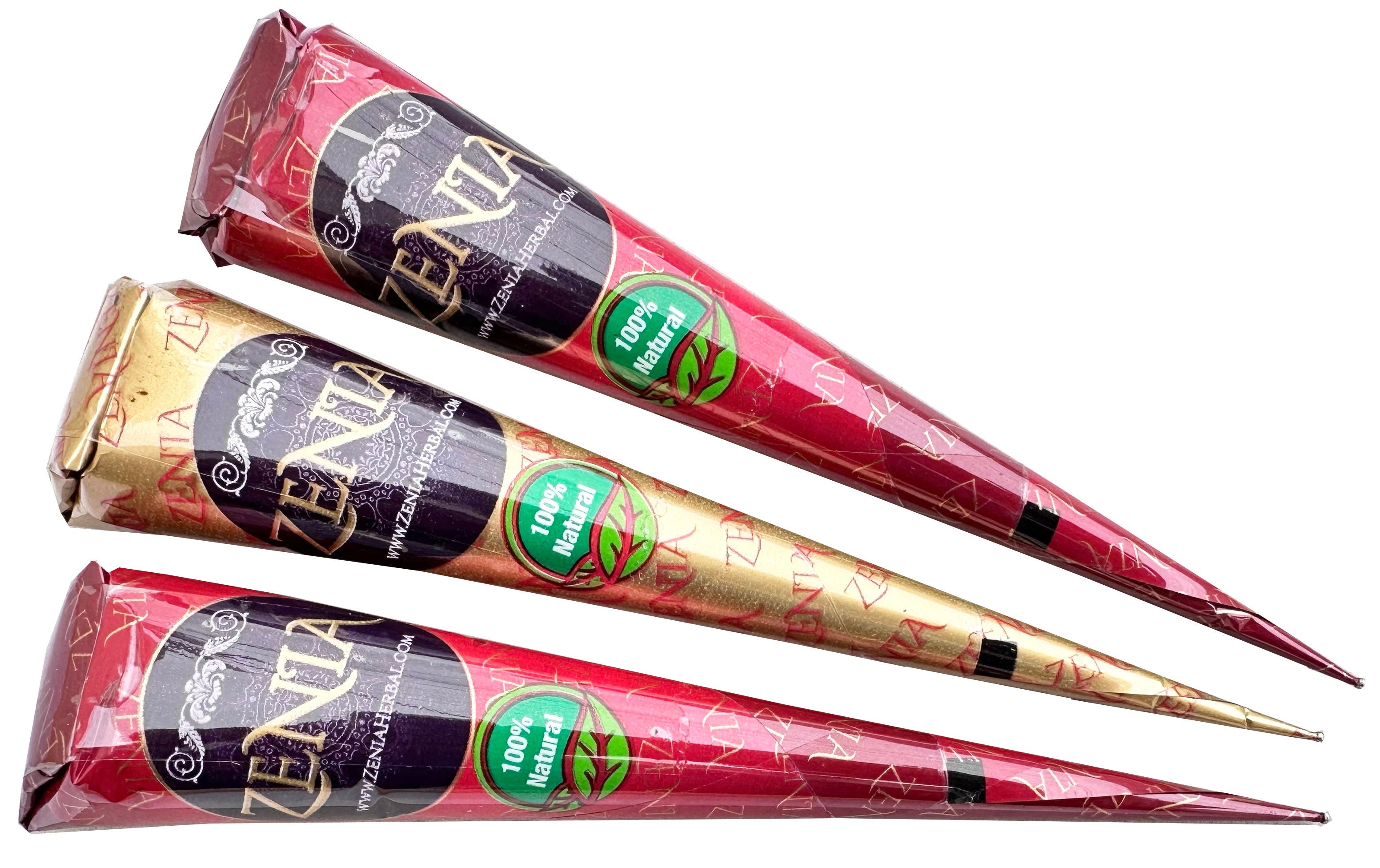 100 Cones - Zenia 100% Natural Henna Cones – Zenia Herbal