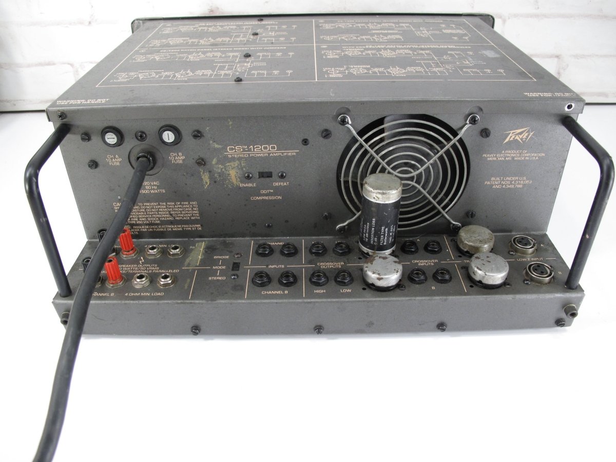 Peavey CS-1200 2 Channel 1200 Watt Power Amplifier – ZeereeZ