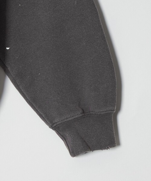 6 トレーナー スウェット 「6(ROKU)」ダメージ ペイント スウェット