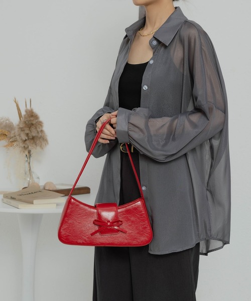 LA VORAGINE（ラ ヴォラジネ） ショルダーバッグ バッグ リボン付き