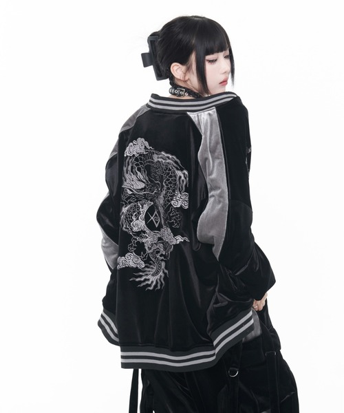 REFLEM（レフレム） スカジャン 「REFLEM/レフレム」ドラゴン刺繍