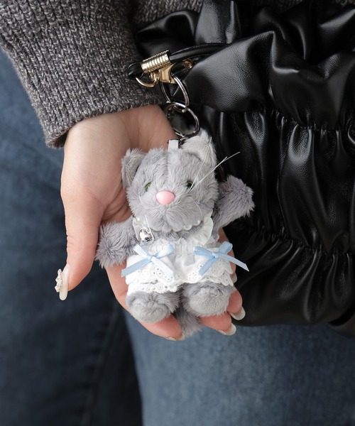 ROOP TOKYO キーホルダー アニマルぬいぐるみキーホルダー猫