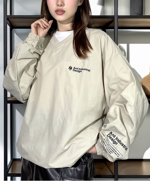 Candlestick ブルゾン ジャンバー 萌え袖 バルーンスリーブ ナイロン