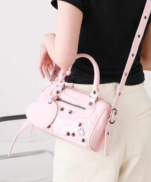 Chick ショルダーバッグ バッグ Studded 2-Way Shoulder Bag