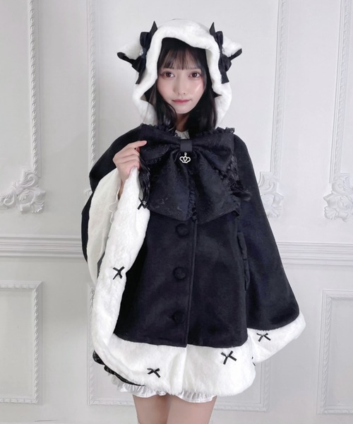 Ank Rouge（アンクルージュ） ポンチョ ネコちゃんポンチョコート