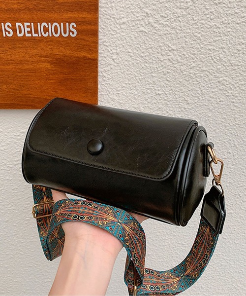 ショルダーバッグ バッグ ワイドベルト フラップショルダーバッグ