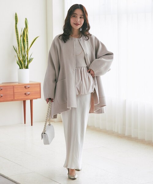La boutique Bonbon（ラブティックボンボン） ノーカラーコート コート