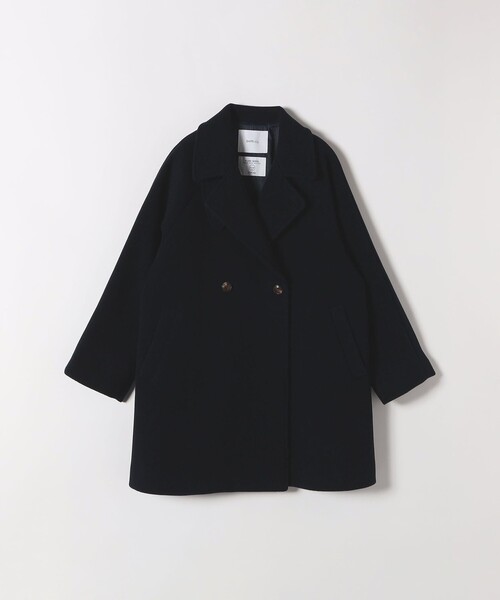 SHIPS any コート アウター 「WEB限定」SHIPS any: PURE WOOL スタンド