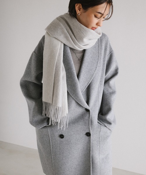 evernavy コート アウター ウールリバーダブルコート レディース