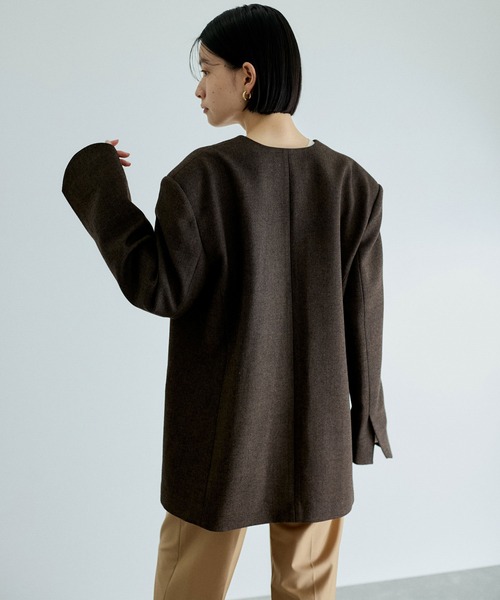 ADAM ET ROPE'（アダムエロペ） ブラウス シャツ ジャケットライク