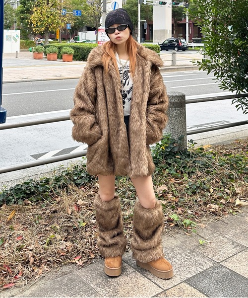 sedacle girl（セダクルガール） レッグウォーマー フェイクファー