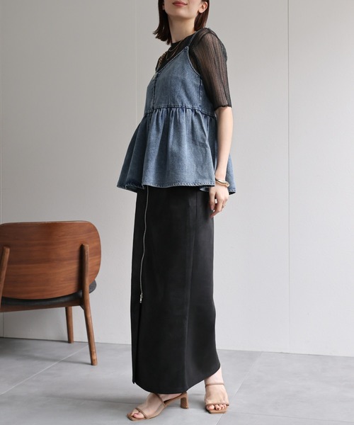 sakishimatokyo キャミソール 「選べるサイズ」デニムビスチェ