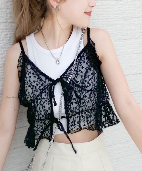 classicalelf（クラシカルエルフ） キャミソール コーディネートに鮮度