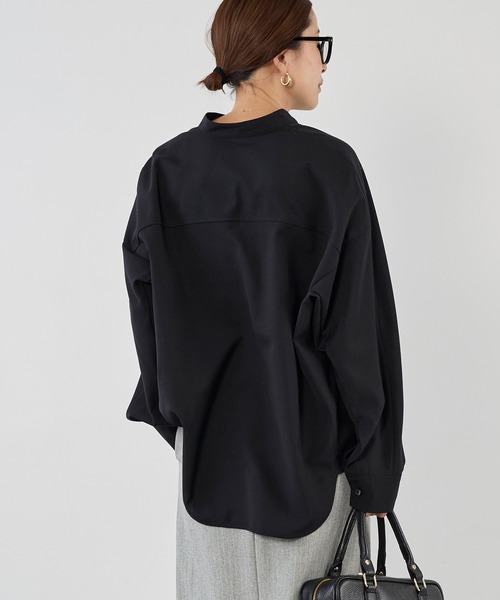 MICA&DEAL（マイカアンドディール） ブラウス シャツ ウール混スタンド