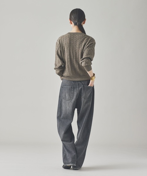 Curensology（カレンソロジー） カーディガン /ウールリネンVネック