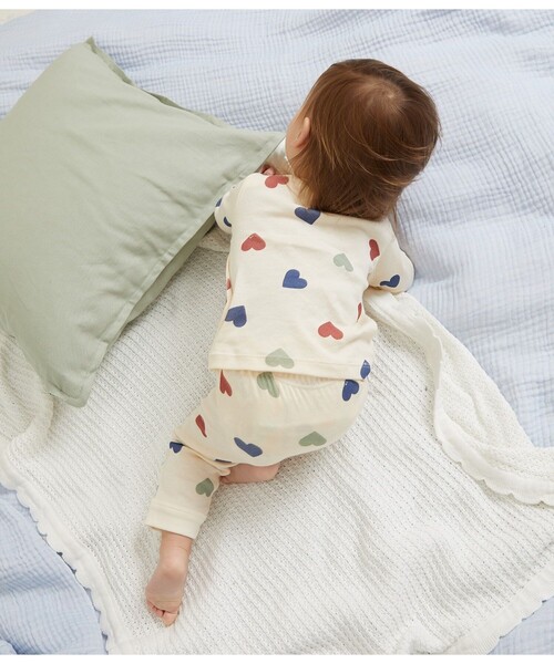 PETIT BATEAU（プチバトー） ベビー服 ロンパース スナップレス