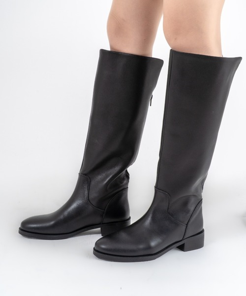 REMME（レメ） ブーツ 「REMME」バックジップ ロングブーツ レディース