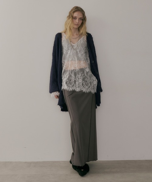 LA BELLE ETUDE（ラベルエチュード） ブラウス シャツ 総レースVネック