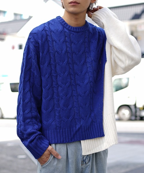 MinoriTY（マイノリティ） セーター ニット 「MinoriTY」バイカラー