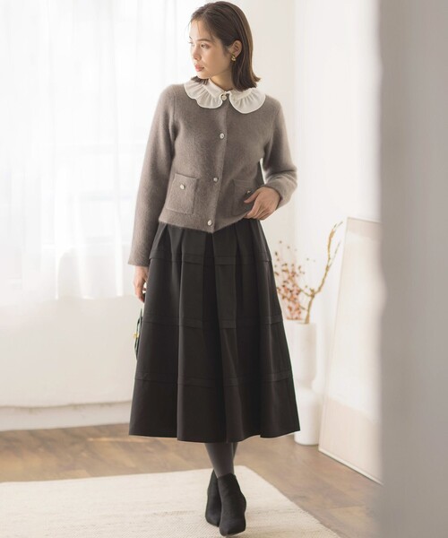 組曲（KUMIKYOKU） カーディガン フラッフィーファーニットジャケット