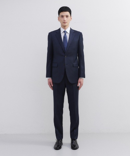 I238 M バーバリー モヘヤ混 シングル スーツ上下 ダークグレー メンズ