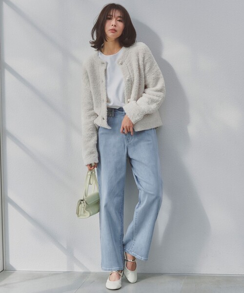 UNFILO（アンフィーロ） カーディガン 「STORY×UNFILO」シャギーニット