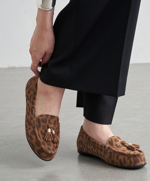 LE TALON（ル タロン） デッキシューズ モカシン レザーファータッセル