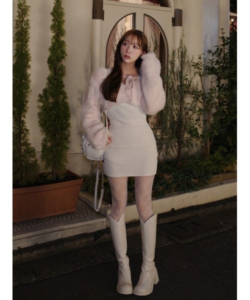 Darich（ダーリッチ） ワンピース ケーブルニットソーセットミニ