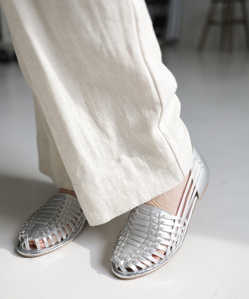 SESTO（セスト） サンダル 柔らか編み込みメッシュのグルカサンダル