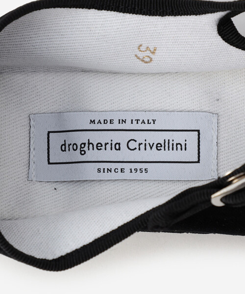 drogheria Crivellini シューズ | ベルベット ストラップシューズ