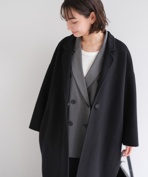 evernavy コート チェスターコート 「新色追加」リバーロングコクーン