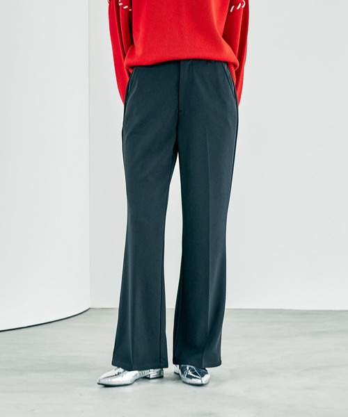 LEPSIM（レプシィム） スラックス パンツ よく伸びスラックスパンツ