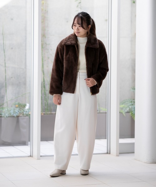 STRAWBERRY-FIELDS（ストロベリーフィールズ） コート アウター ミンク