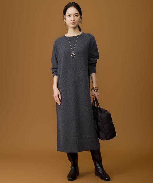 自由区（ジユウク） ワンピース ウールハイゲージニット ワンピース