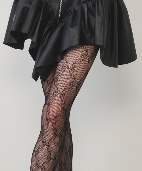 VIOLETTA（ヴィオレッタ） タイツ 「select」リボンレースタイツ