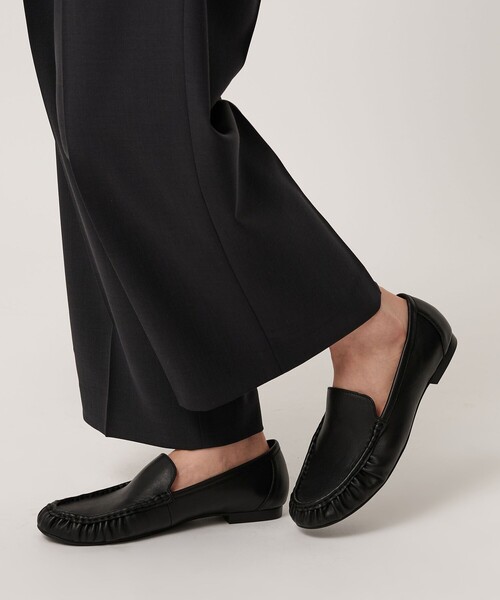 BEAUTY＆YOUTH UNITED ARROWS ローファー レザー ギャザー ローファー