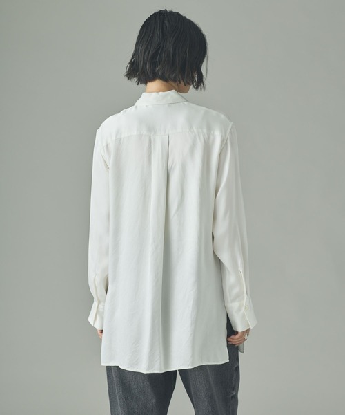 Curensology（カレンソロジー） ブラウス シャツ /キュプラサテン