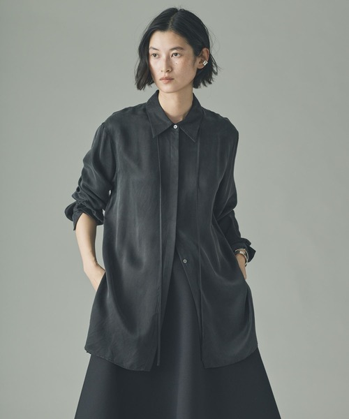 Curensology（カレンソロジー） ブラウス シャツ /キュプラサテン