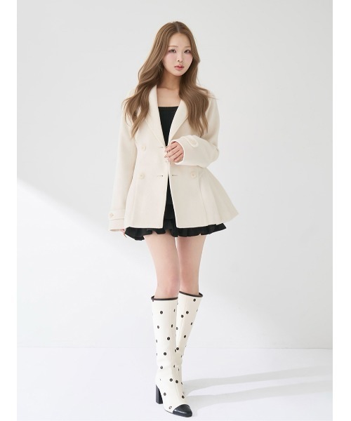 Darich（ダーリッチ） ブーツ バイカラードットロングブーツ