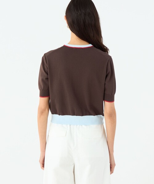 MACPHEE（マカフィー） カーディガン ドライコットン ハーフスリーブ