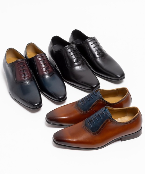 LUCIUS（ルシウス） ビジネスシューズ プレーントゥ レザー ドレス