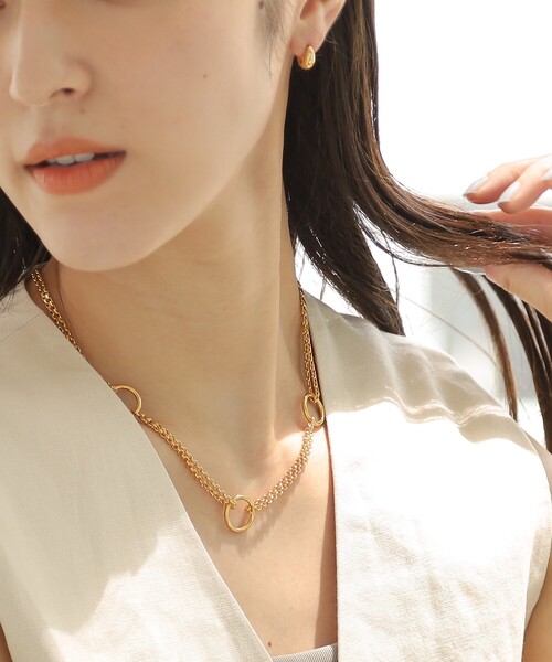 COCOSHNIK（ココシュニック） ピアス シルバー ハギーフープ マーキス