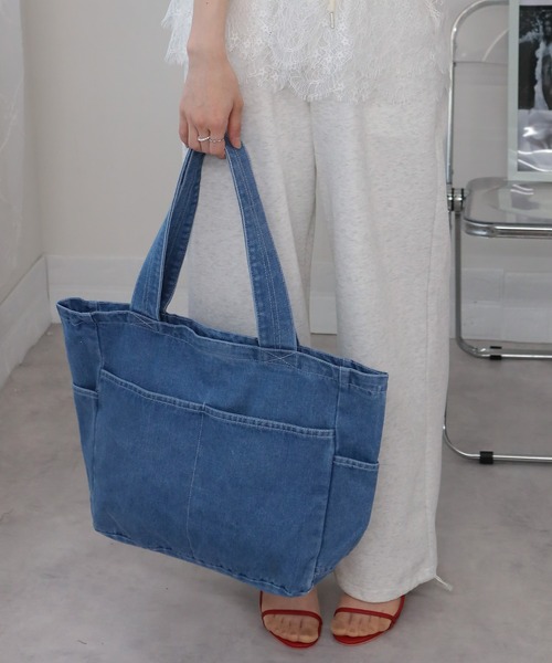 pumpkin port（パンプキンポート） トートバッグ デニムデカトートBAG