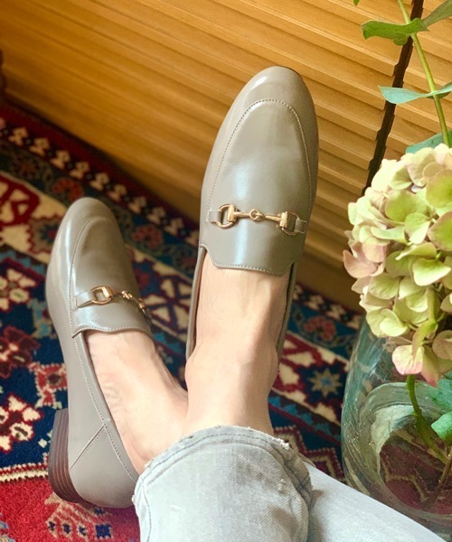 Fin（フィン） ローファー 本革2WAYビットローファー レディース