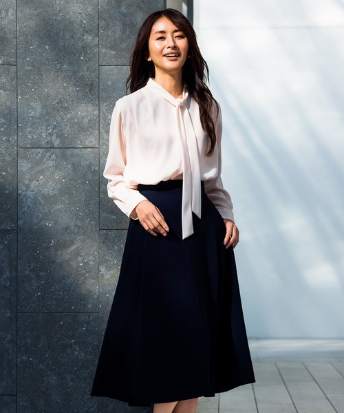 ROPE'（ロペ） ブラウス シャツ 「洗える」ボウタイブラウス「春服