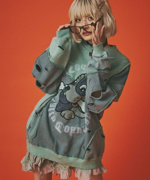 GALFY（ガルフィー） トレーナー スウェット ツギハギゾンビスウェット