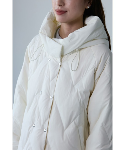 Miss Arrivo ダウンコート ダウンジャケット フード付きダイヤ