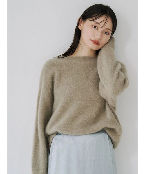 TONAL（トーナル） ニット セーター PREMIUM FOX×CASHMERE Vネックプル