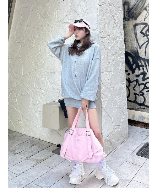 Darich（ダーリッチ） ワンピース カラーラメスウェットミニワンピース